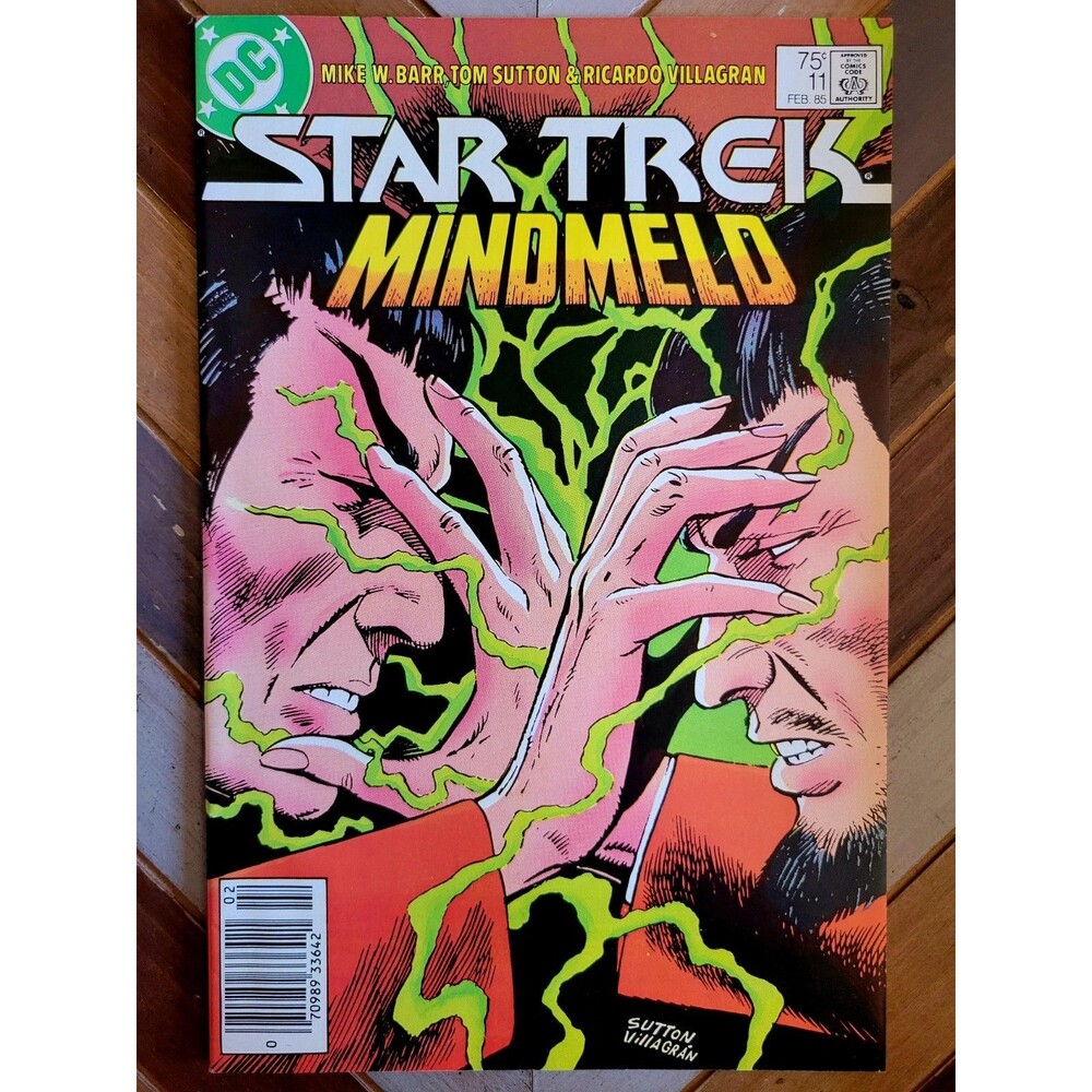 Star Trek #11 Newsstand (1st DC Series 1985) Spock! Tom Sutton Cover & Art 7.0